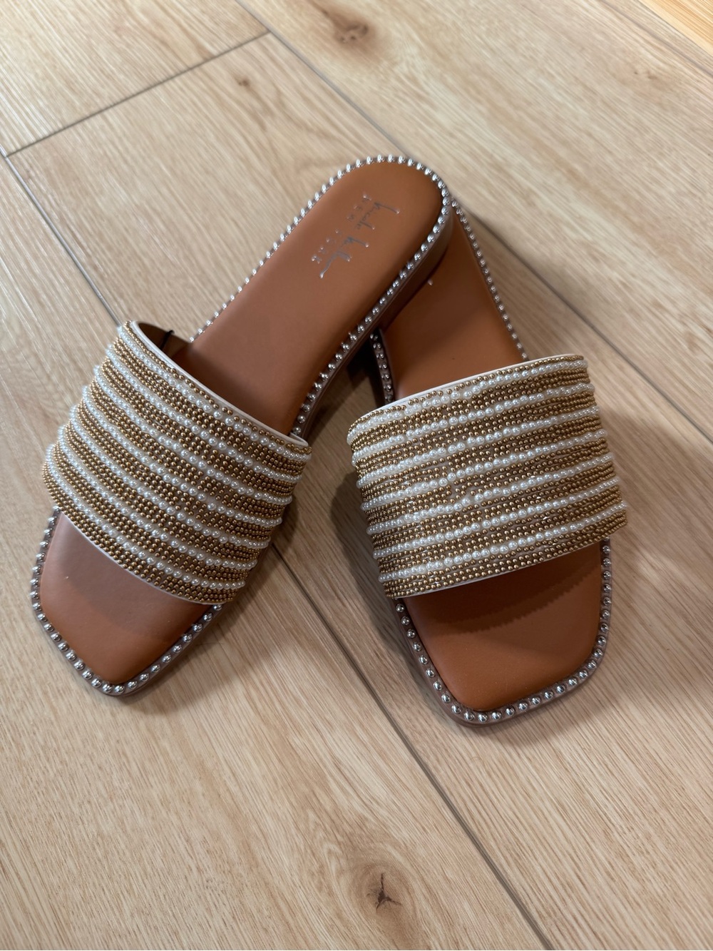 nicole miller | beaded flats size 8.5